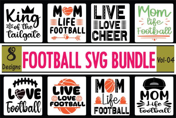08 Football SVG Bundle: Graphics for Crafts & Local Branding
