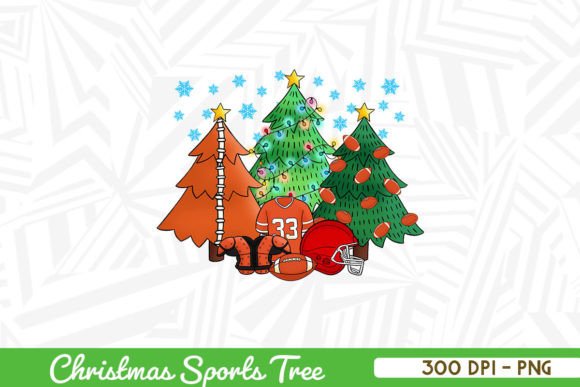 American Football Christmas Tree PNG: Crafts & Graphics