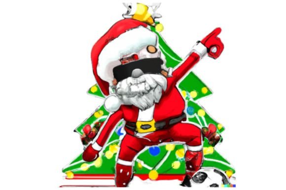 Christmas Santa Claus Soccer Football Graphics