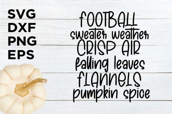 Football Sweater Weather Crisp Air Graphics for Crafts