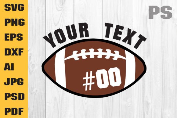 Football Template SVG: Graphics for Crafts