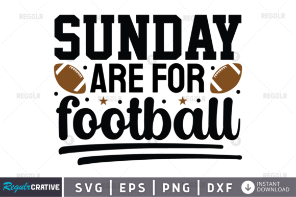 Sunday Are for Football SVG Design: Graphics & Crafts Review
